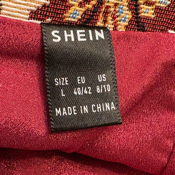 SHEIN Floral Tapestry Jacquard Mini Skirt - Picture 7 of 8